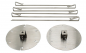 Preview: WILLS BIG Kamado bbq Grillspieße Set für Rotisserie Grillzubehör